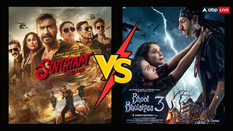 Singham Again Vs Bhool Bhulaiyaa 3 BO Collection Day 6: ‘ਬਾਜੀਰਾਓ ਸਿੰਘਮ’ ਦੇ ਸਾਹਮਣੇ ‘ਮੰਜੁਲਿਕਾ’ ਦਾ ਡਰ ਜਾਰੀ, ਜਾਣੋ ਕੌਣ ਹੈ ਬਾਕਸ ਆਫਿਸ ਦੀ ਦੌੜ ‘ਚ ਸਭ ਤੋਂ ਅੱਗੇ?